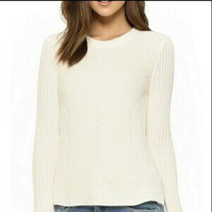 Madewell Women's Ivory Holcomb Textured Ribbed Sweater Sz XXS